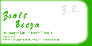 zsolt biczo business card